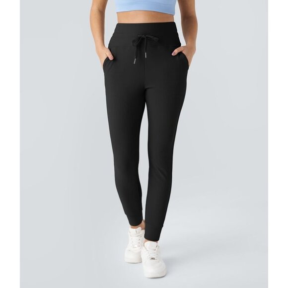 Halara $60 Patitoff Flow Pet Hair Resistant High Waisted Drawstring Joggers NEW - Picture 3 of 7